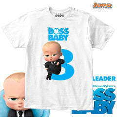 Boss Baby Theme Age Name Customized TShirt