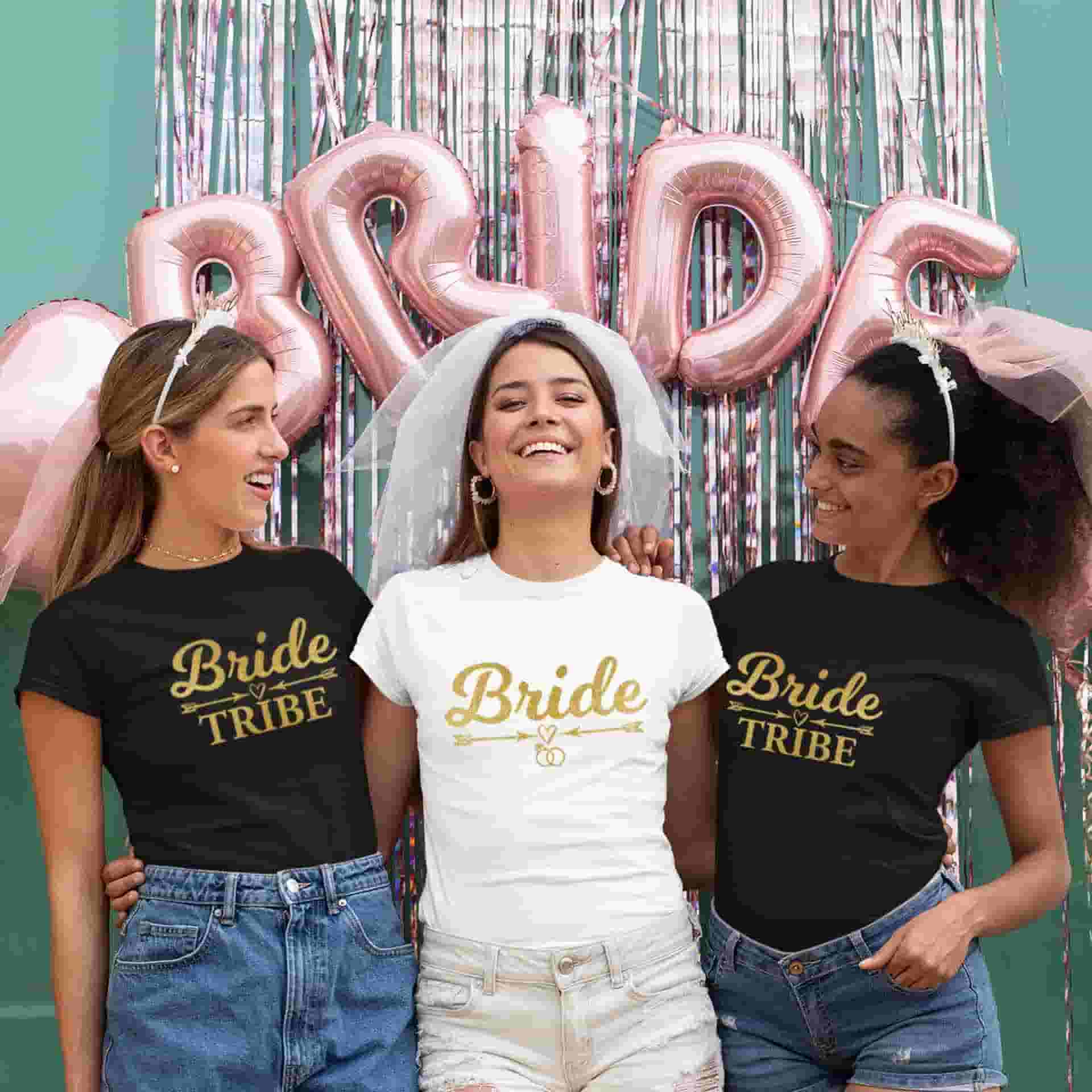 Bride & Bride Tribe Bachelorette Party Tshirts