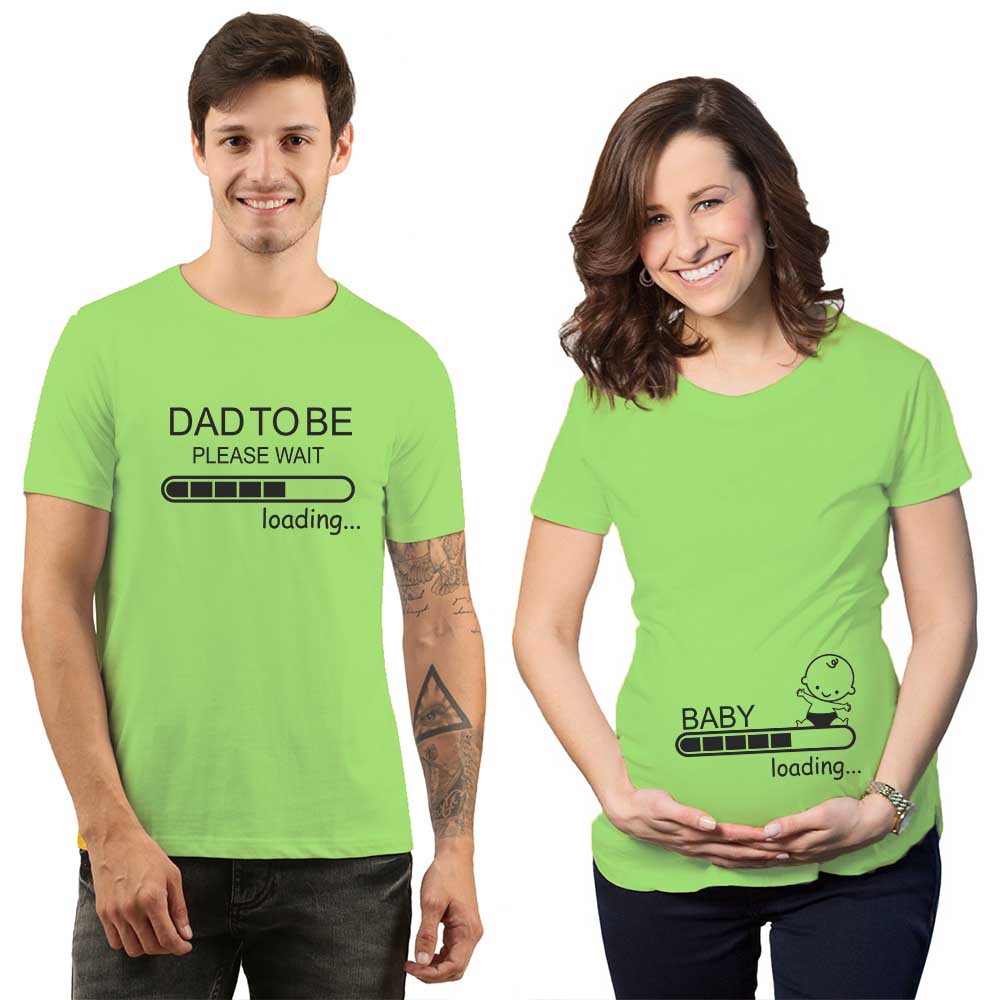 Baby Loading Pregnancy Couple Maternity T Shirts