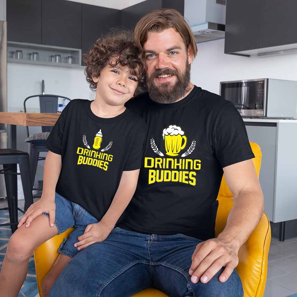 Brew & Moo Combo - Drinking Buddies Matching Tees