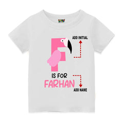 Alphabet  F Customised T Shirt