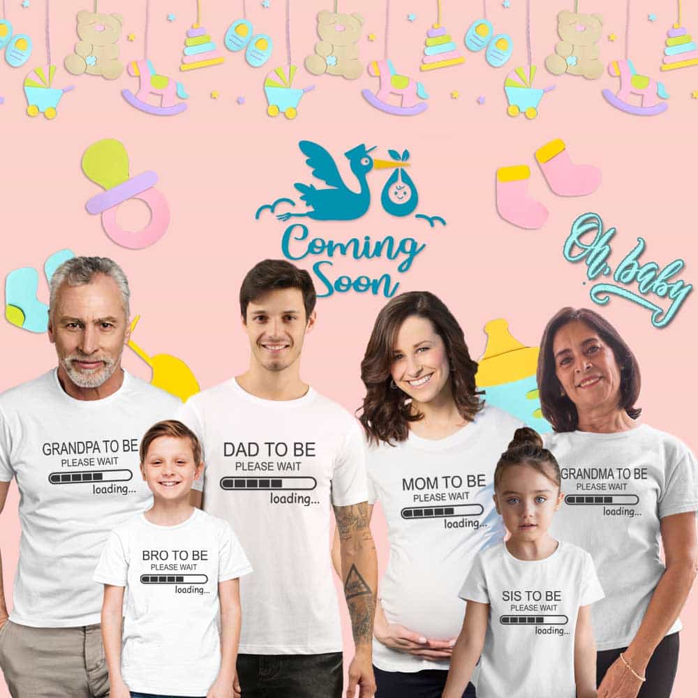 Baby Loading Funny Baby Shower Tshirts