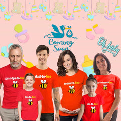 Bumble Bee Theme Baby Shower Party Tshirts