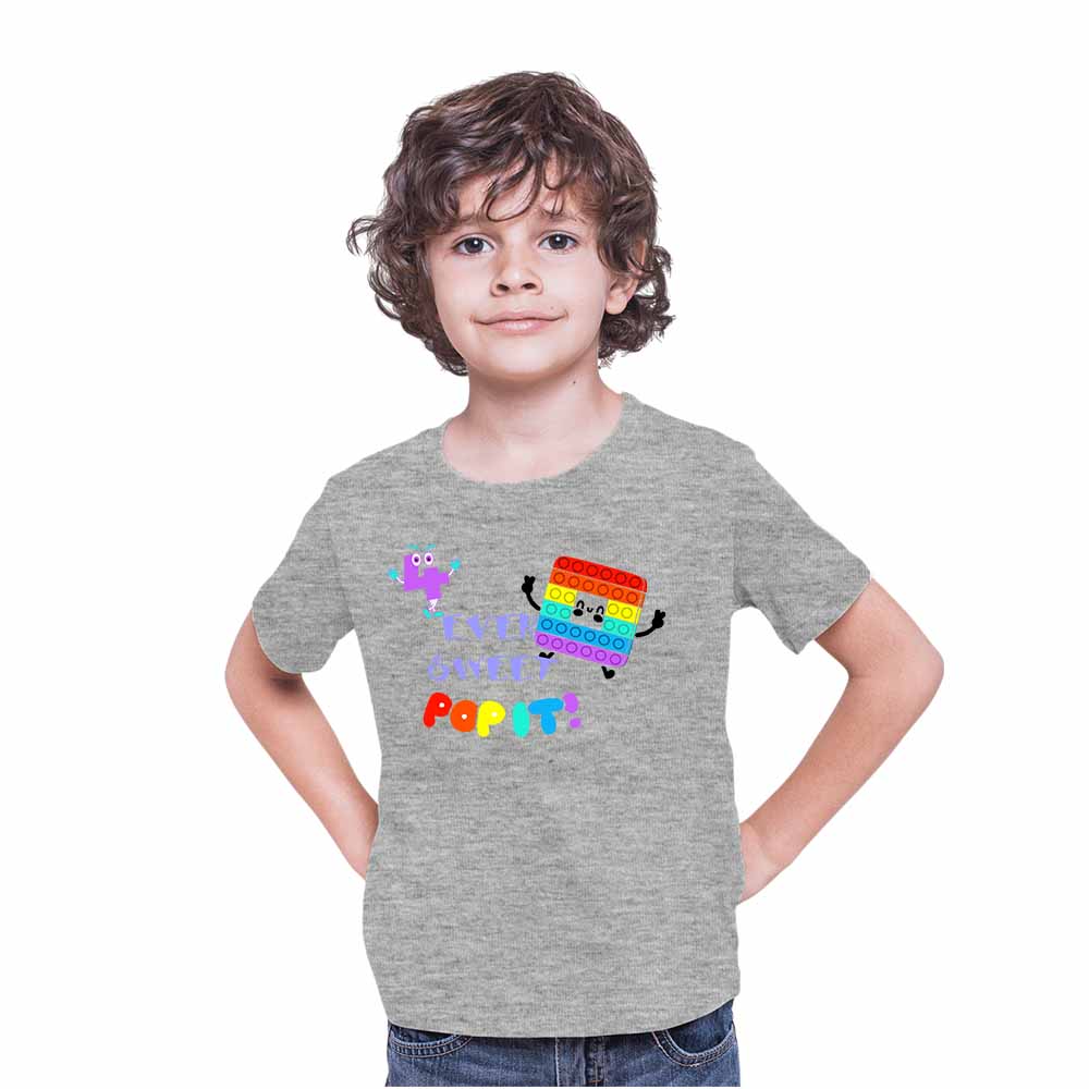 4rd Birthday Popi Game Theme Kids T-shirt