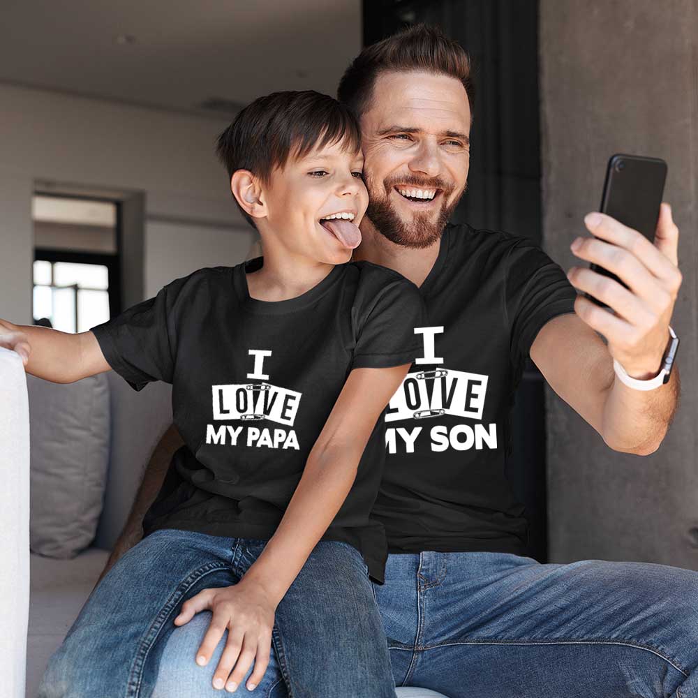 Best Pair - I Love My Papa - Son Matching Tees