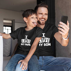 Best Pair - I Love My Papa - Son Matching Tees