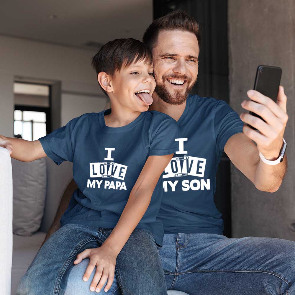 Best Pair - I Love My Papa - Son Matching Tees