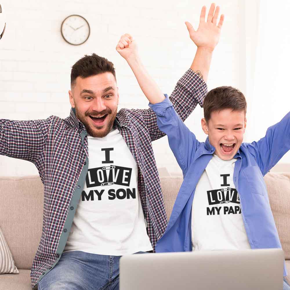 Best Pair - I Love My Papa - Son Matching Tees