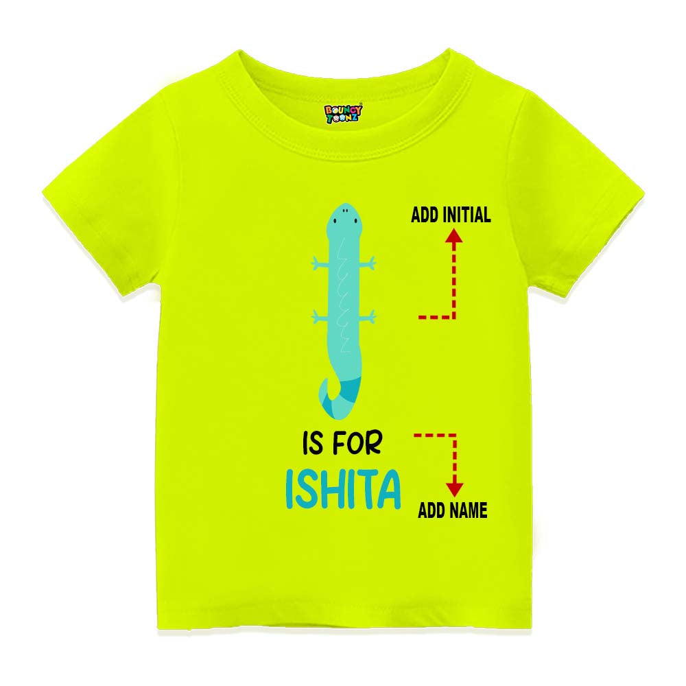 Alphabet  I Customised T Shirt