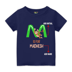 Alphabet M  Customised T Shirt