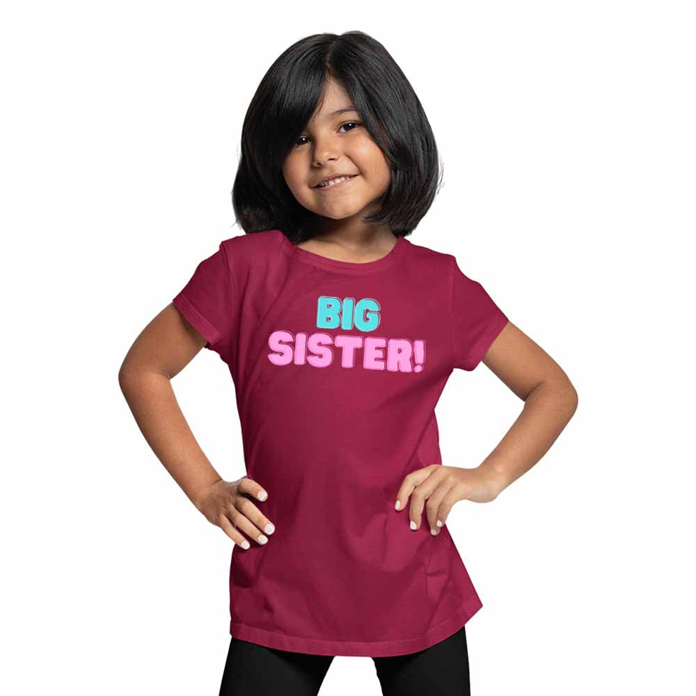Big Sister Printed Design T-Shirt