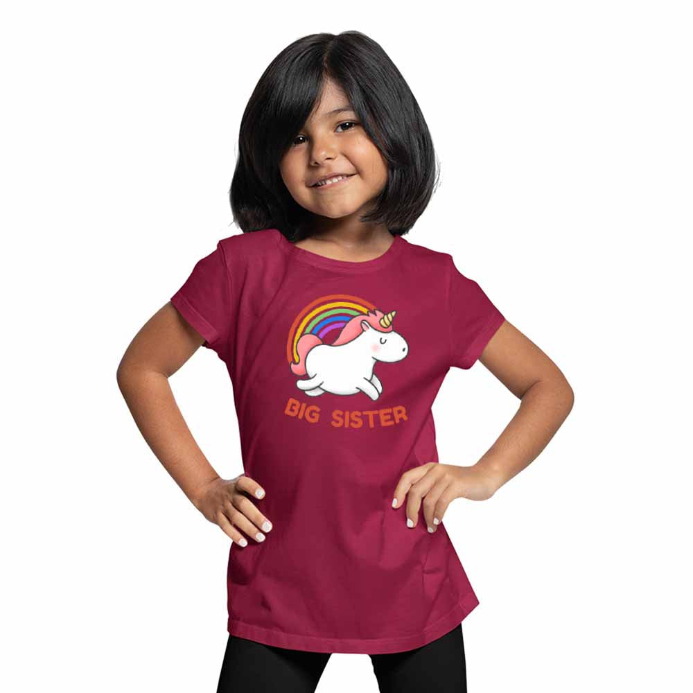 Big Sister with Unicorn T-Shirt