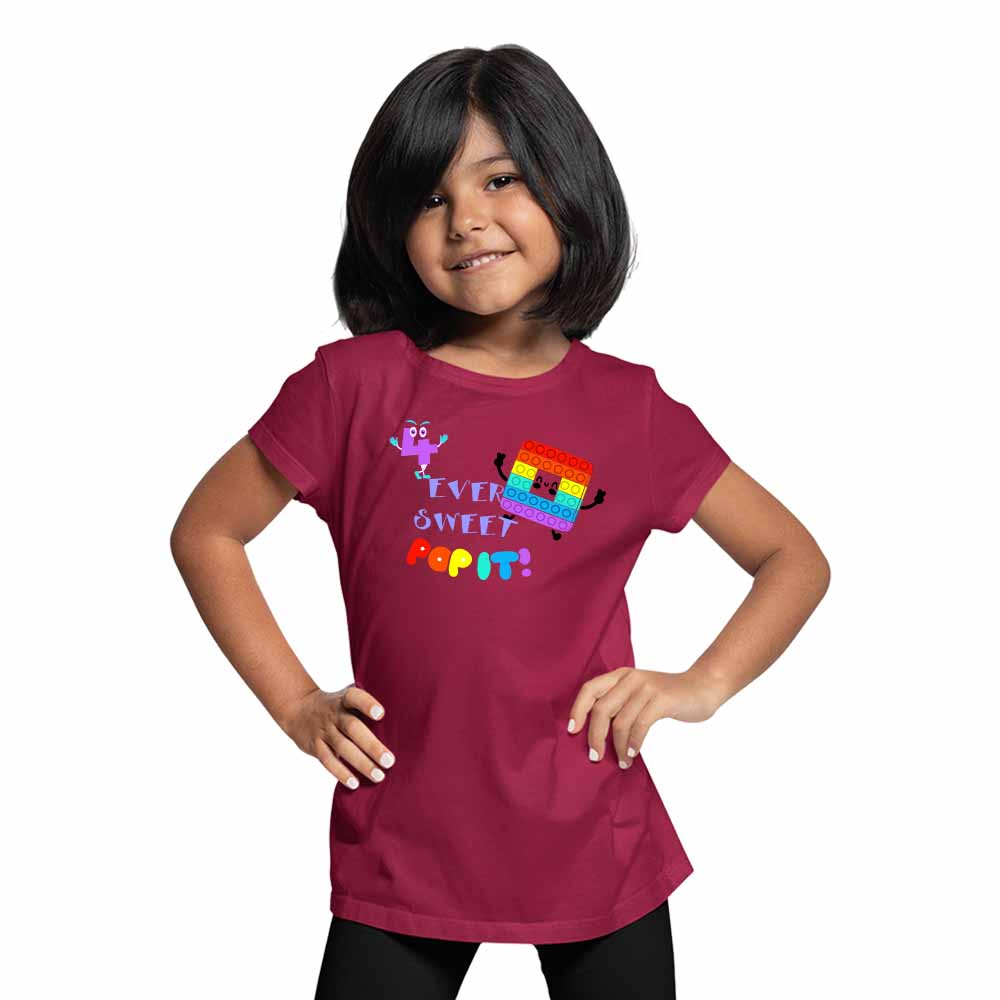 4rd Birthday Popi Game Theme Kids T-shirt