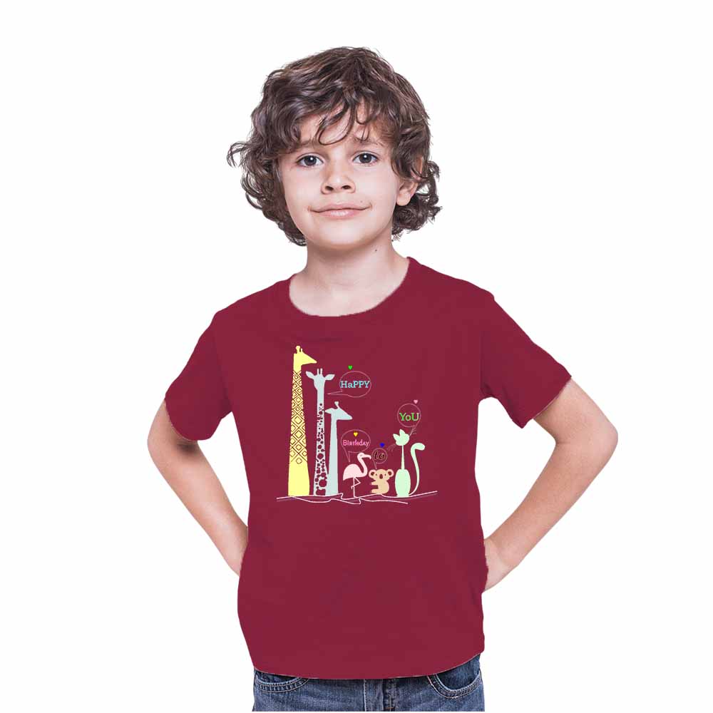 4rd Birthday Jungle Theme Kids T-shirt