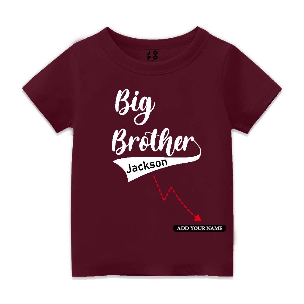 Big Brother Name customized Kids T Shirt