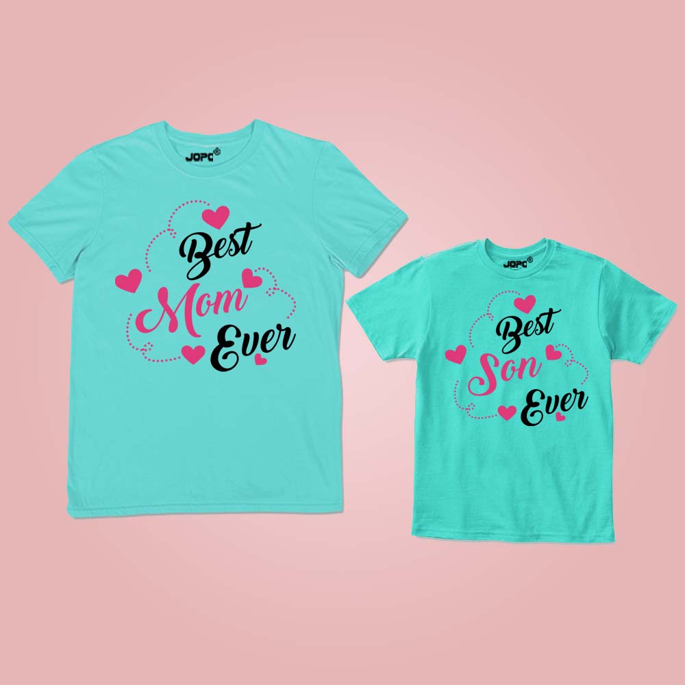 Best Mom Ever Best Son Ever Mothers Day T-Shirt Gift