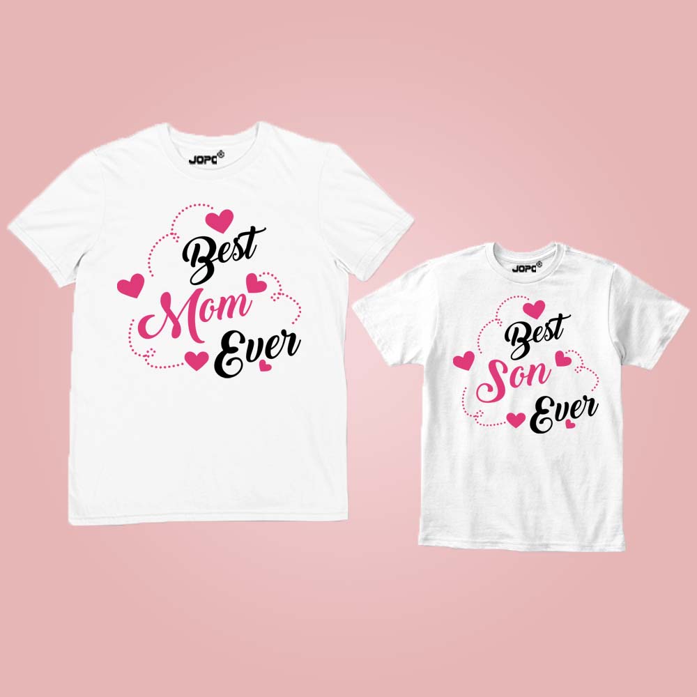 Best Mom Ever Best Son Ever Mothers Day T-Shirt Gift