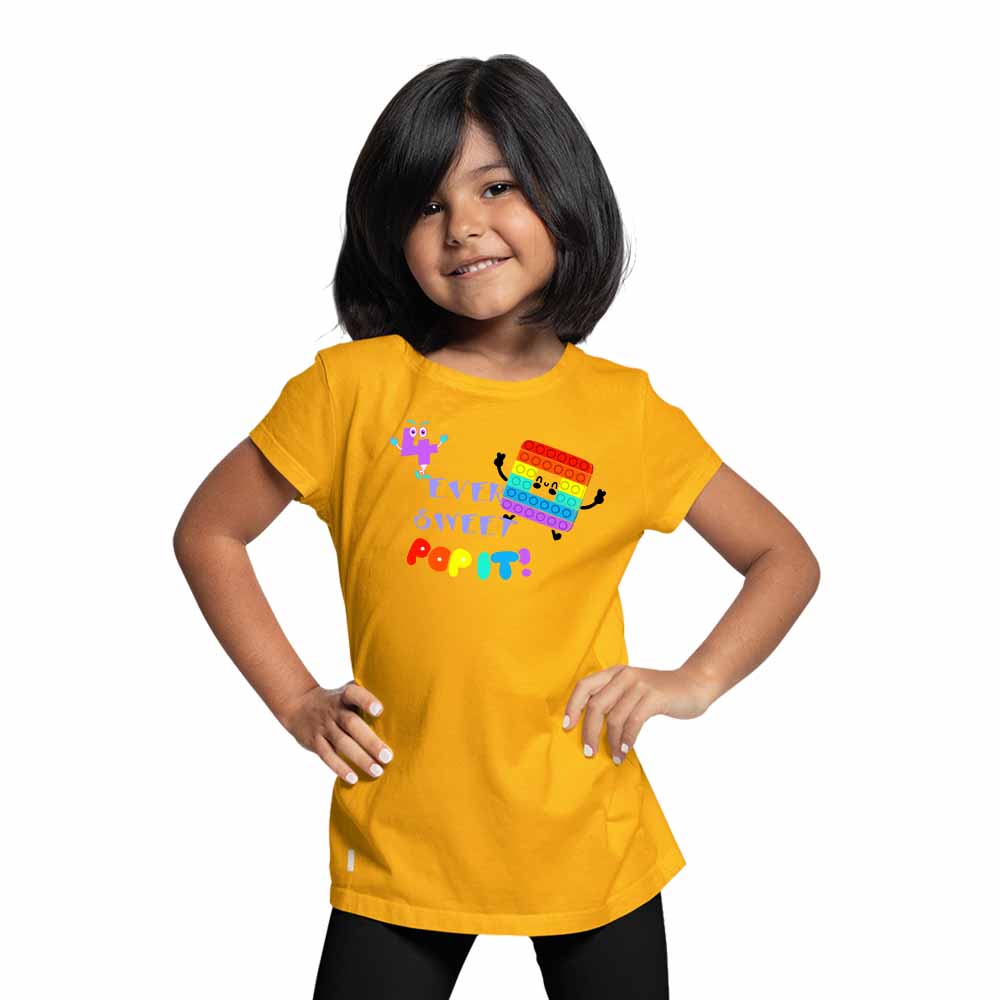 4rd Birthday Popi Game Theme Kids T-shirt