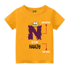 Alphabet N  Customised T Shirt