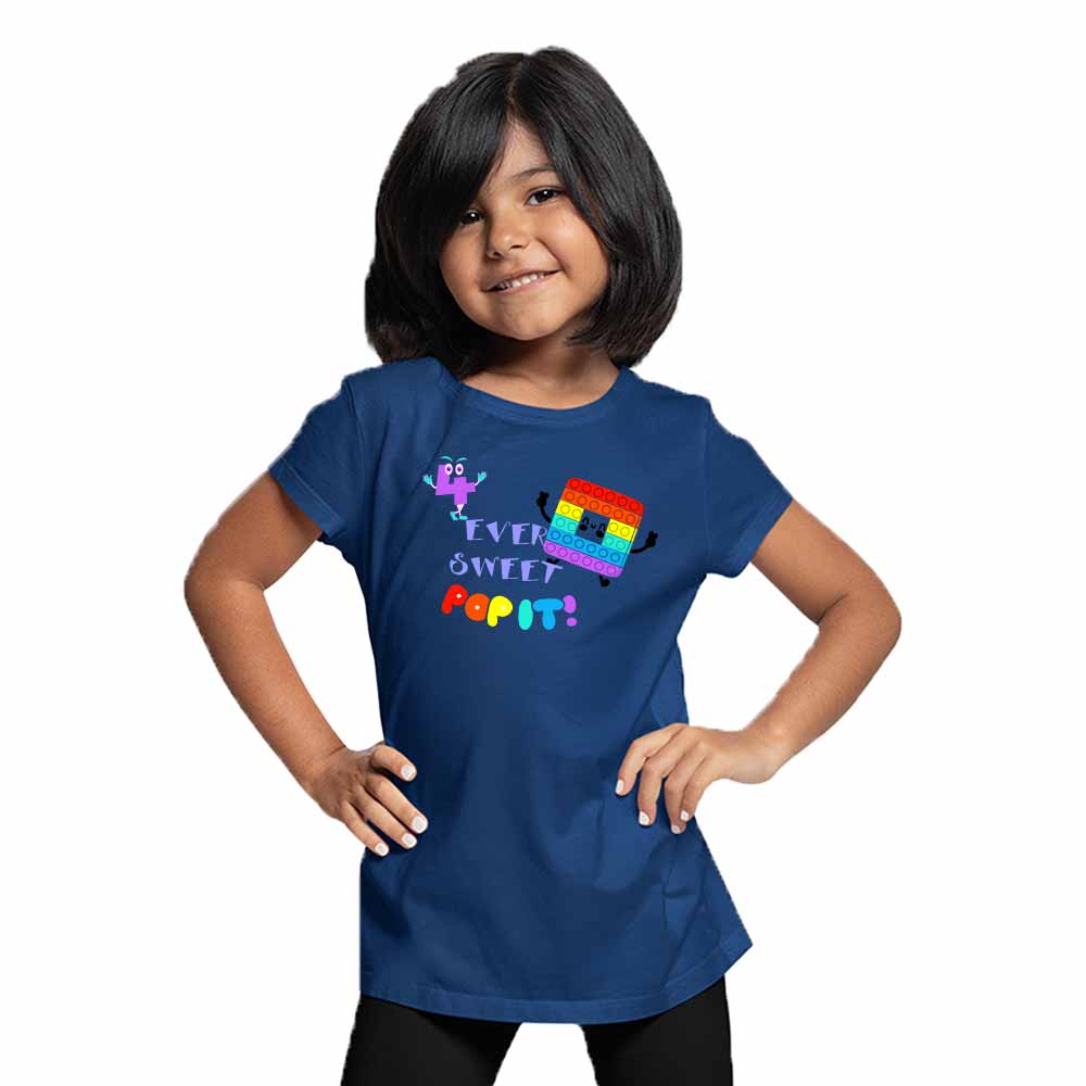 4rd Birthday Popi Game Theme Kids T-shirt