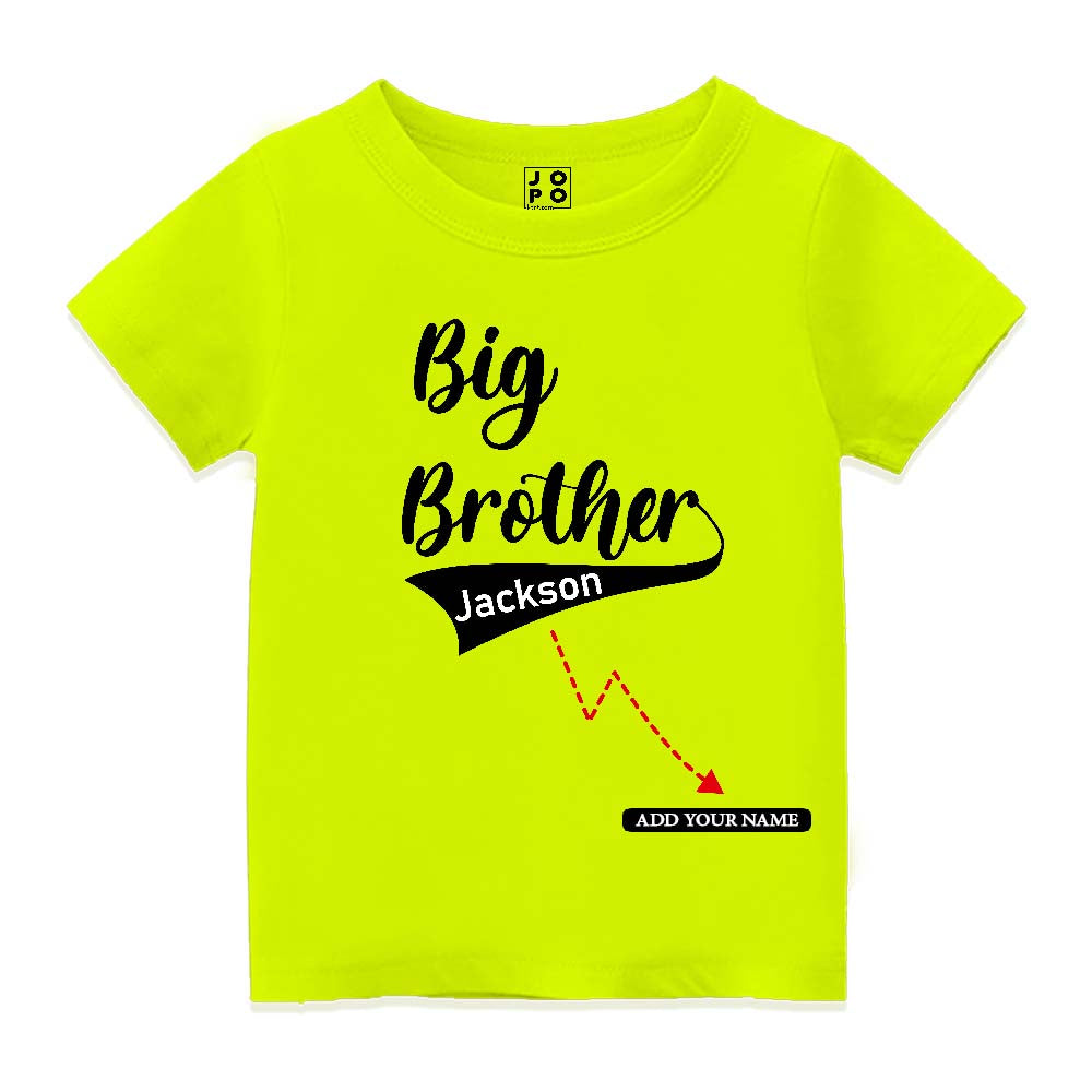 Big Brother Name customized Kids T Shirt