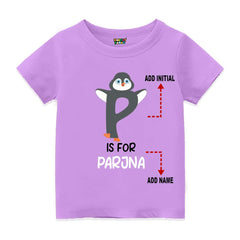 Alphabet P Customised T Shirt