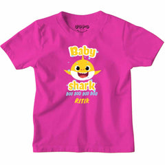 Birthday Customised Kids Tshirts - Shark Theme