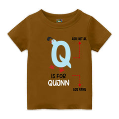Alphabet Q Customised T Shirt