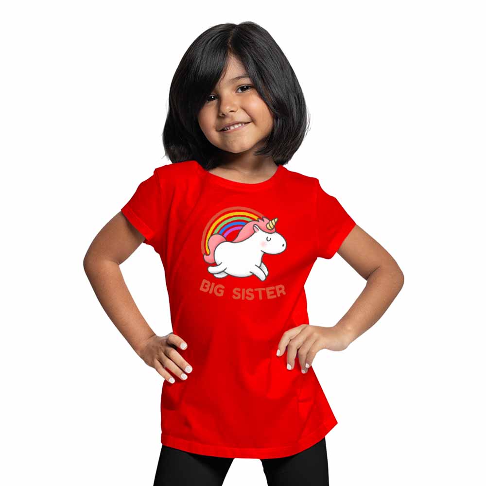 Big Sister with Unicorn T-Shirt