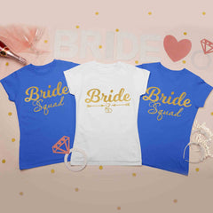 Bride & Bride Squad Bachelorette Party Tshirts