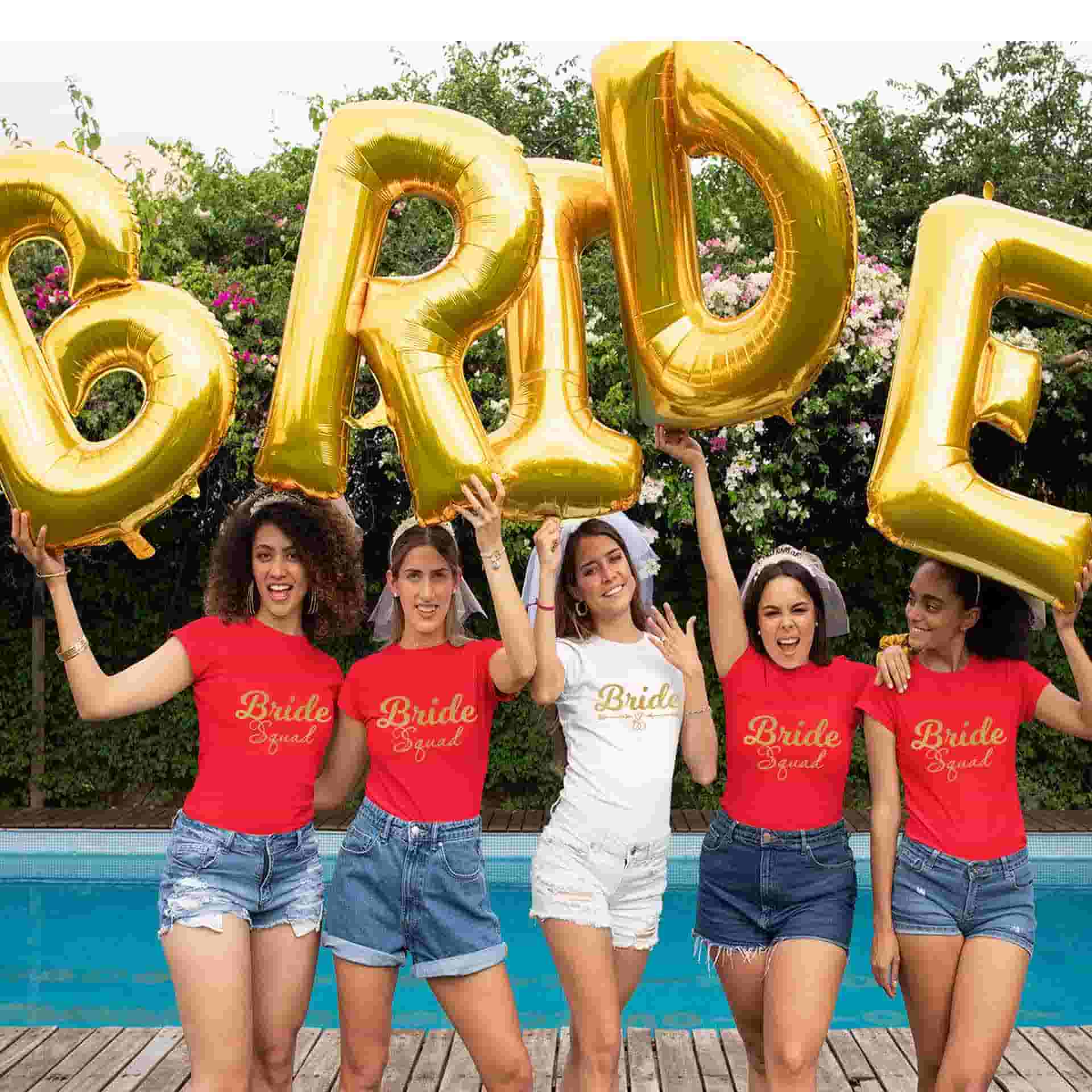 Bride & Bride Squad Bachelorette Party Tshirts