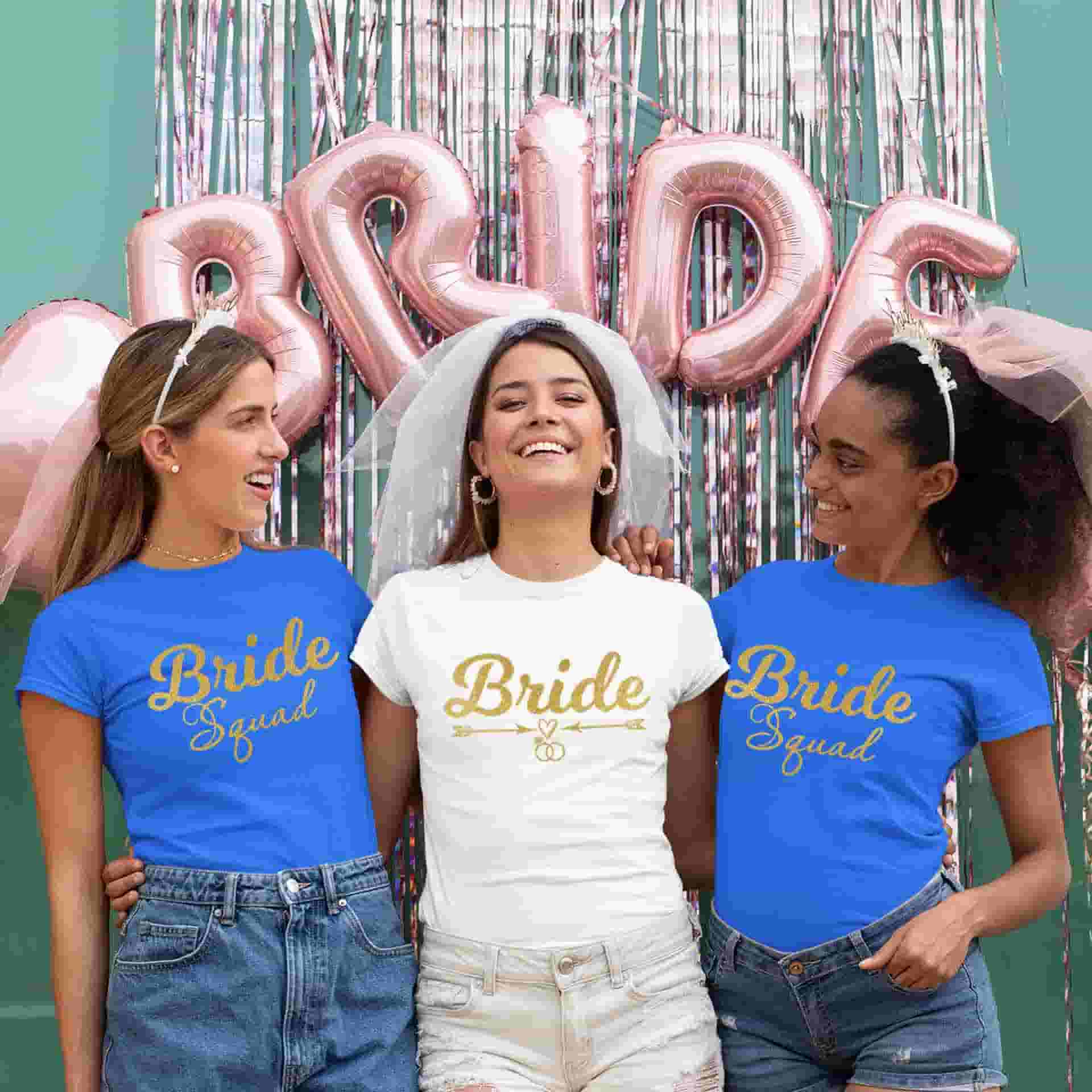 Bride & Bride Squad Bachelorette Party Tshirts