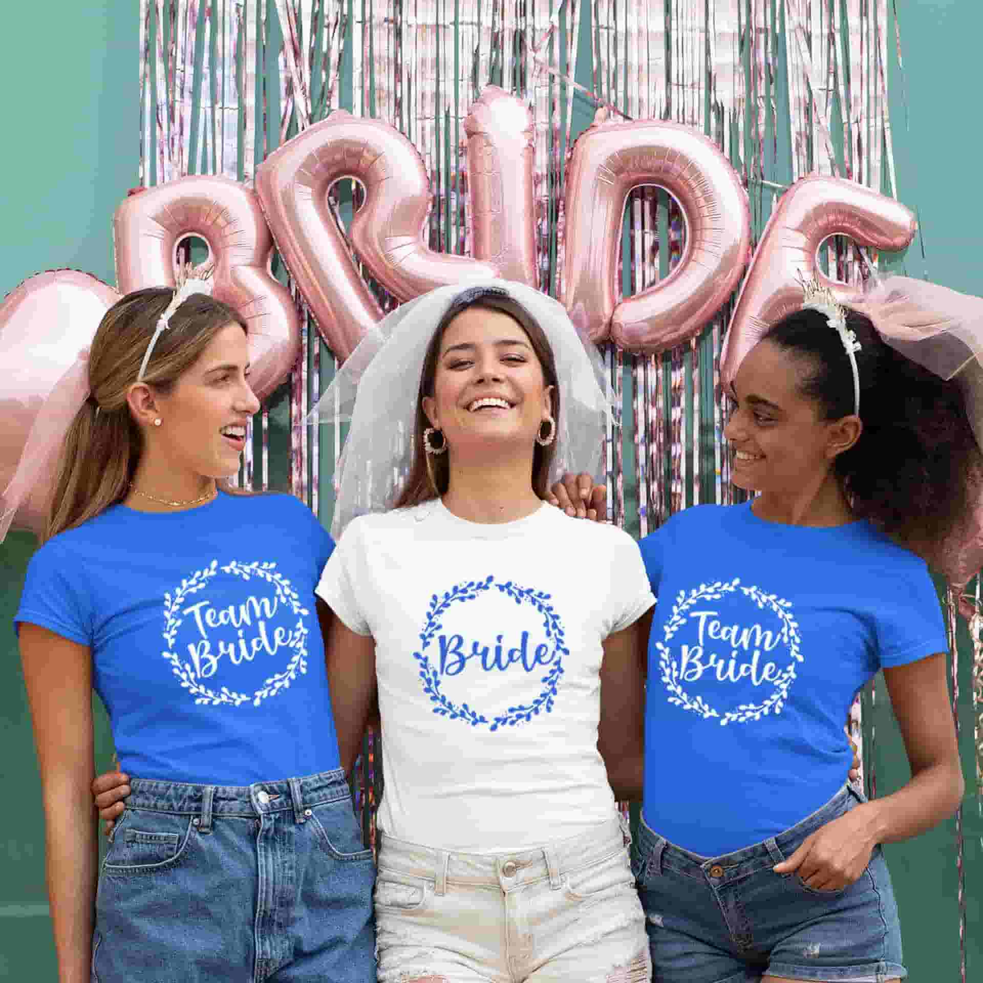 Bride - Team Bride Bachelorette Party T-Shirts Set of 2, 3, 4, 5
