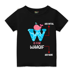 Alphabet W Customised T Shirt