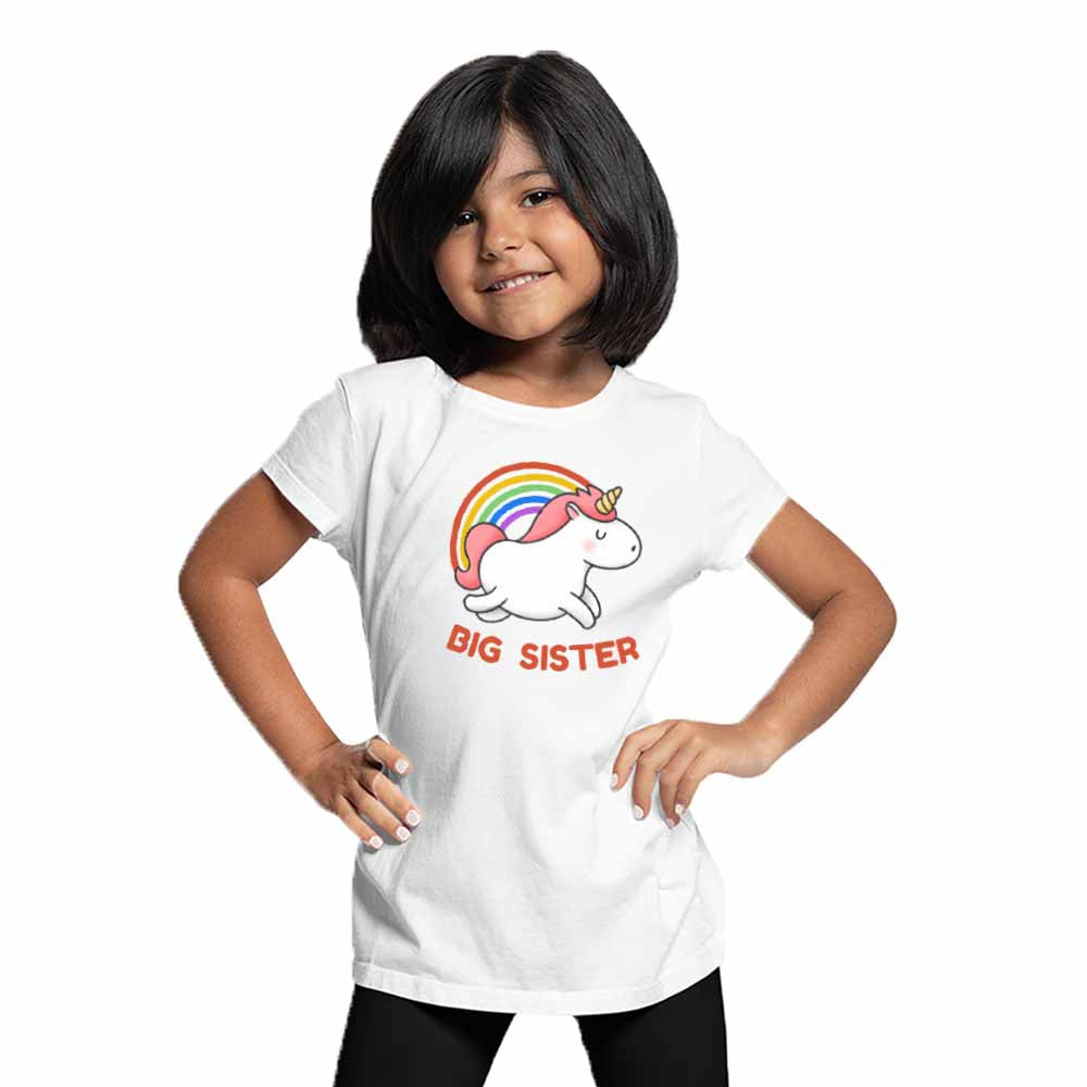 Big Sister with Unicorn T-Shirt