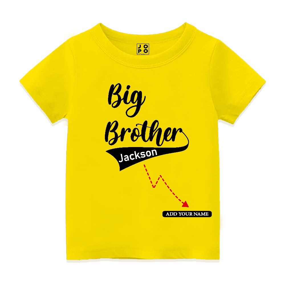 Big Brother Name customized Kids T Shirt
